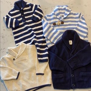 4 piece Shawl Collar Grow with Me Sweaters